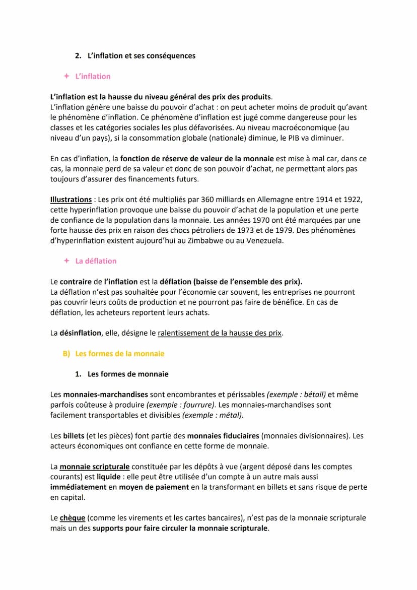 CHAPITRE 7 - LA MONNAIE ET LE FINANCEMENT DE L'ÉCONOMIE
P118
Qu'est-ce que la monnaie et comment est-elle créée ?
QUESTIONNEMENT du chapitre