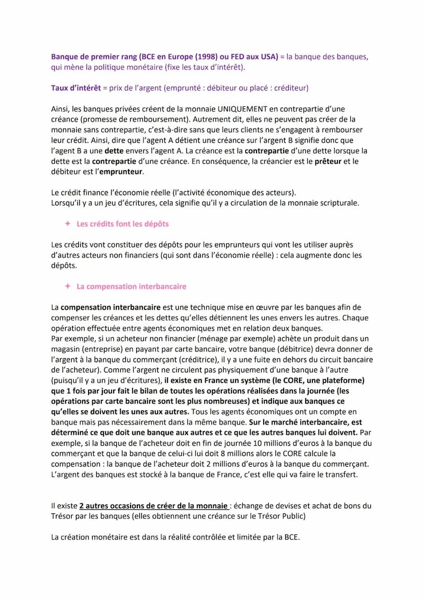 CHAPITRE 7 - LA MONNAIE ET LE FINANCEMENT DE L'ÉCONOMIE
P118
Qu'est-ce que la monnaie et comment est-elle créée ?
QUESTIONNEMENT du chapitre