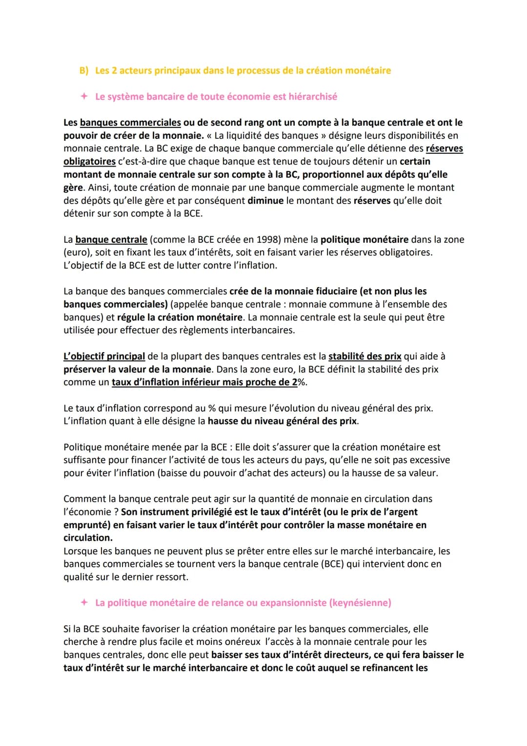 CHAPITRE 7 - LA MONNAIE ET LE FINANCEMENT DE L'ÉCONOMIE
P118
Qu'est-ce que la monnaie et comment est-elle créée ?
QUESTIONNEMENT du chapitre