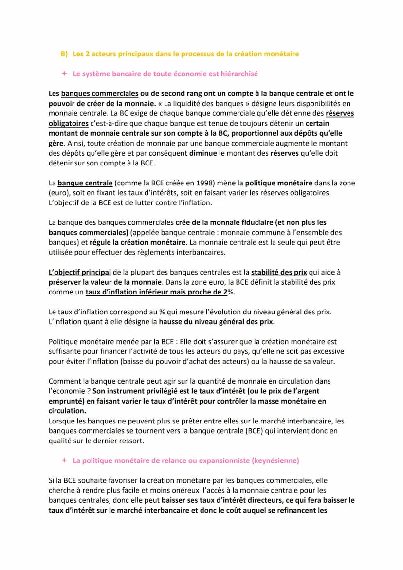 CHAPITRE 7 - LA MONNAIE ET LE FINANCEMENT DE L'ÉCONOMIE
P118
Qu'est-ce que la monnaie et comment est-elle créée ?
QUESTIONNEMENT du chapitre