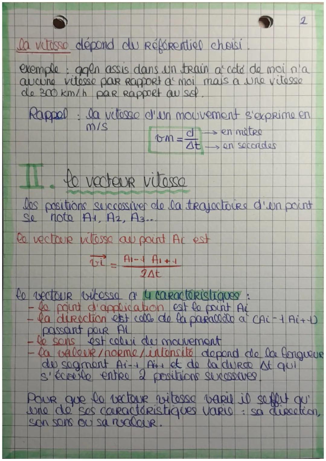# physique
F
CHAPITRE 3: acception d'un mour
• aux offets des forces

I. description de mouw d'un système

POUR étudiar un mouvement il faut