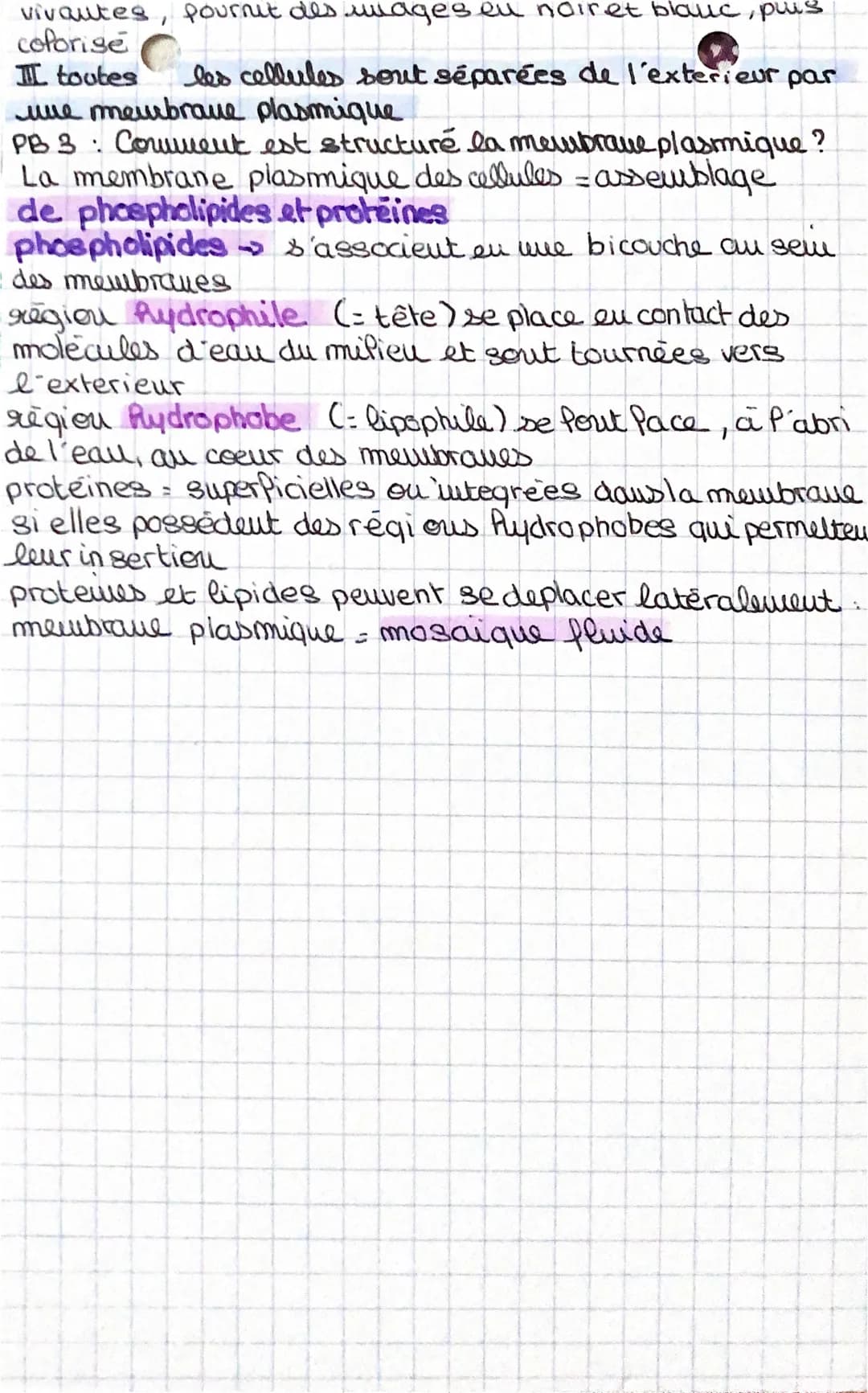 SV
Chapitre 3: uue structure complexe : la cellule
I Des premières observations de cellules à la théorie
cellulaire
XII
PB1: Comment les obs