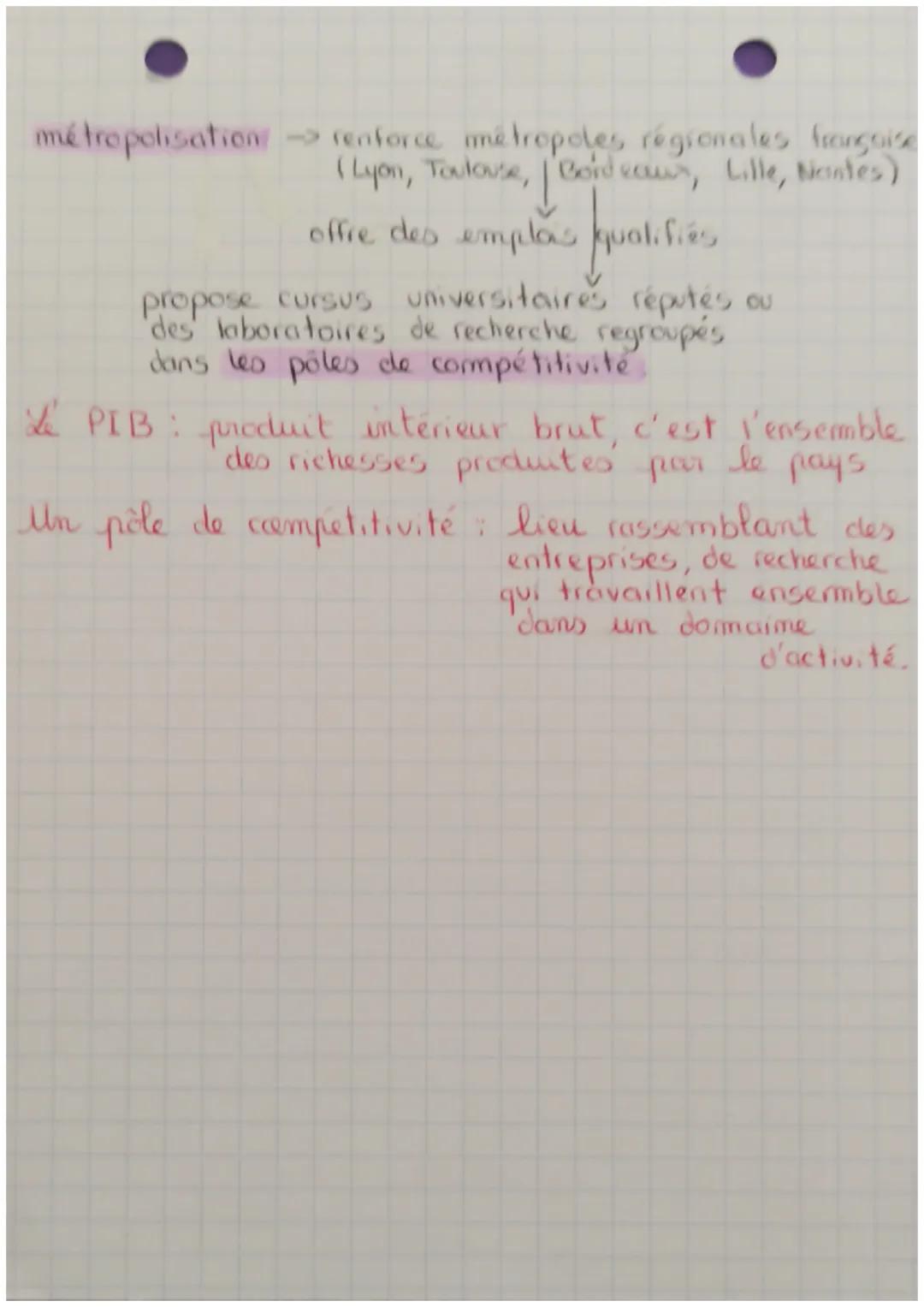 CHAP 1 GEO
I
A fin 2⁰ GM = France forte croissance urbaine
85% de la pop habite dans une aire urbaine
alors que 1945
1945 →→ 53% d'urbains
c