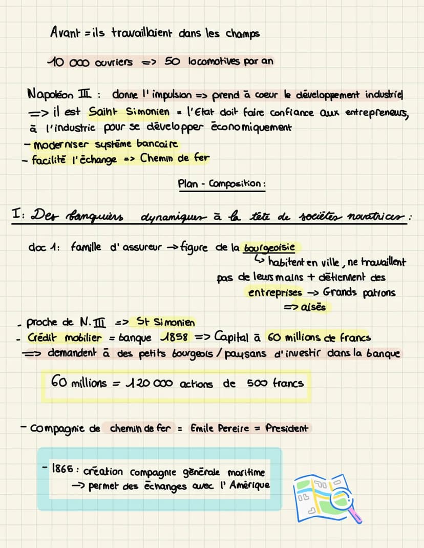 III:industrialisation et l'accélération des transformations economiques
et sociales en France :
1) Comment l'Etat impulse -t-il la modernisa