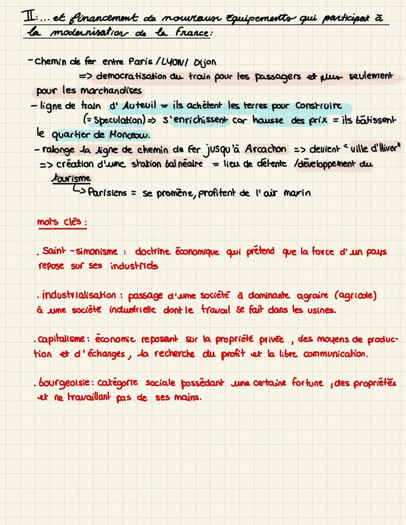 III:industrialisation et l'accélération des transformations economiques
et sociales en France :
1) Comment l'Etat impulse -t-il la modernisa