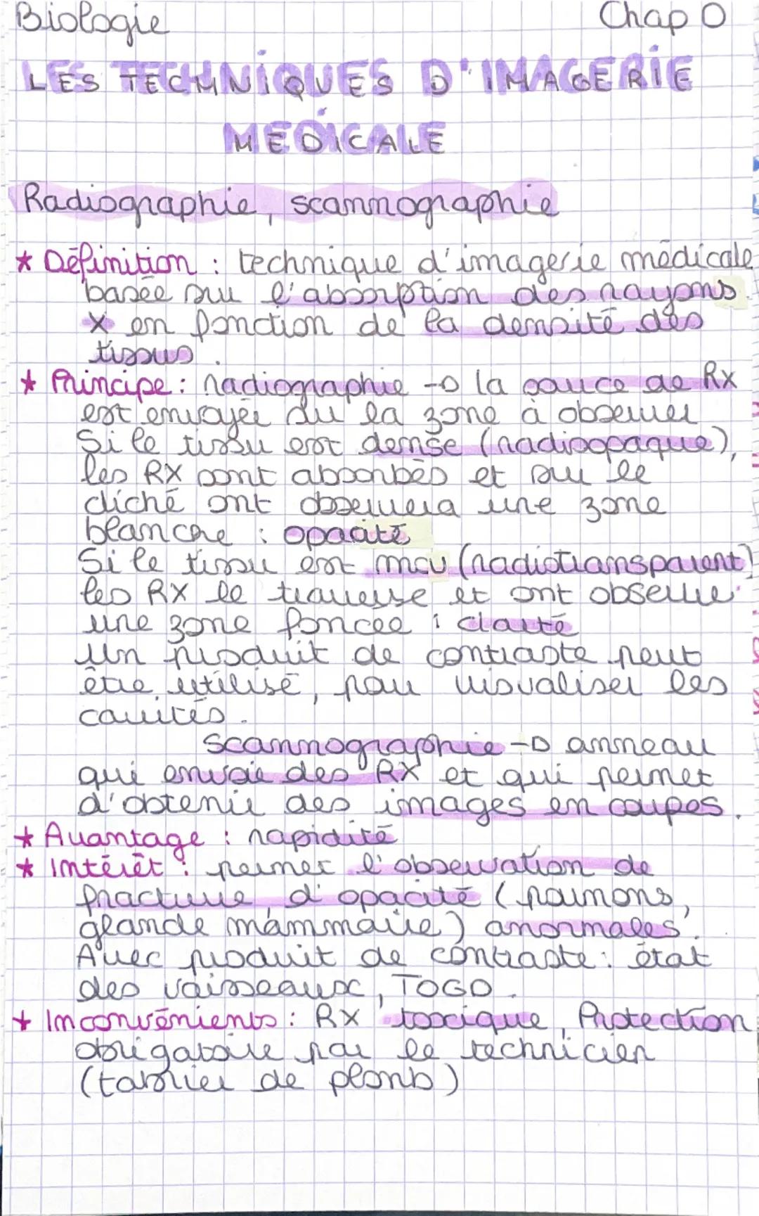 les techniques d’imagerie médicale 