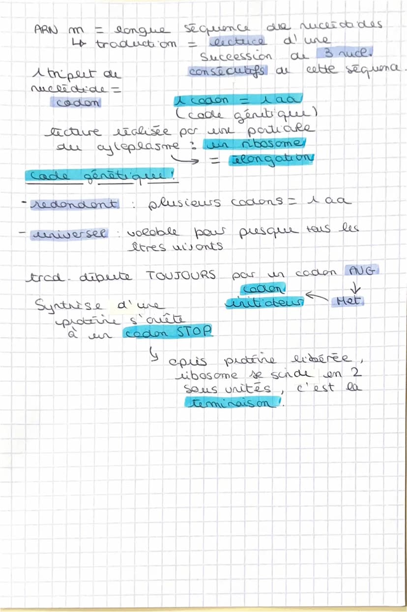 SVT
étape 1
ARN pee-messager
↓
Synthèse =
transcription
ADN
Adérive
Cytosie
Guarine
Thymine.
brin
I expression du
patimaire génétique
AON
tr