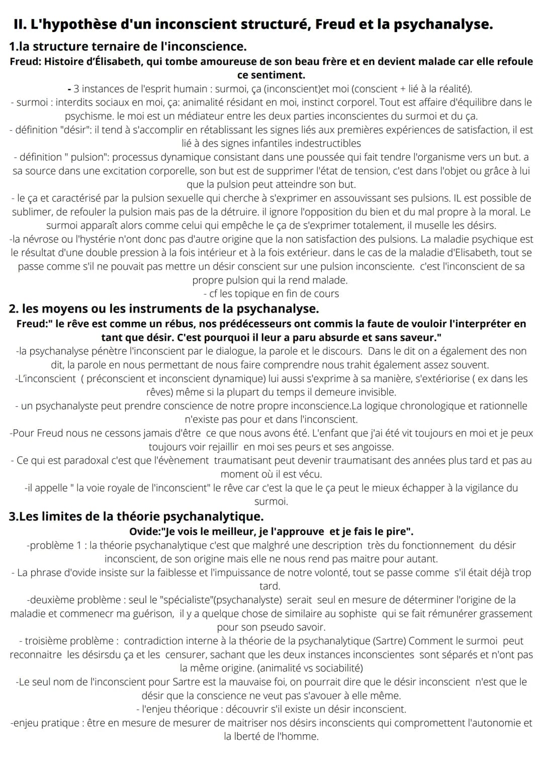 chapitre 6: un désir peut il être inconscient?
définition de "un": dès lors qu'il y en a un alors je ne suis plus libre
définition de "désir