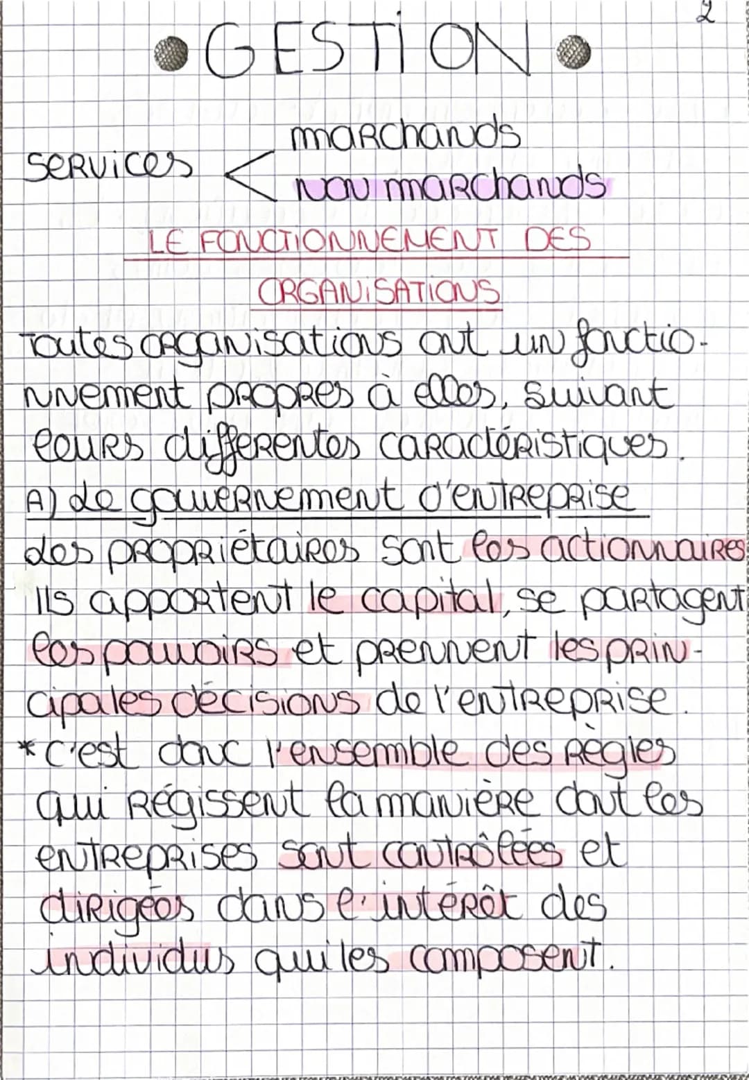 Л
●GESTION.
LES DIFFERENTS TYPES D'ORGANISATION
Une organisation:
*C'est un ensemble de groupe de
personnes qui se coordonnent pOUR
un dejec