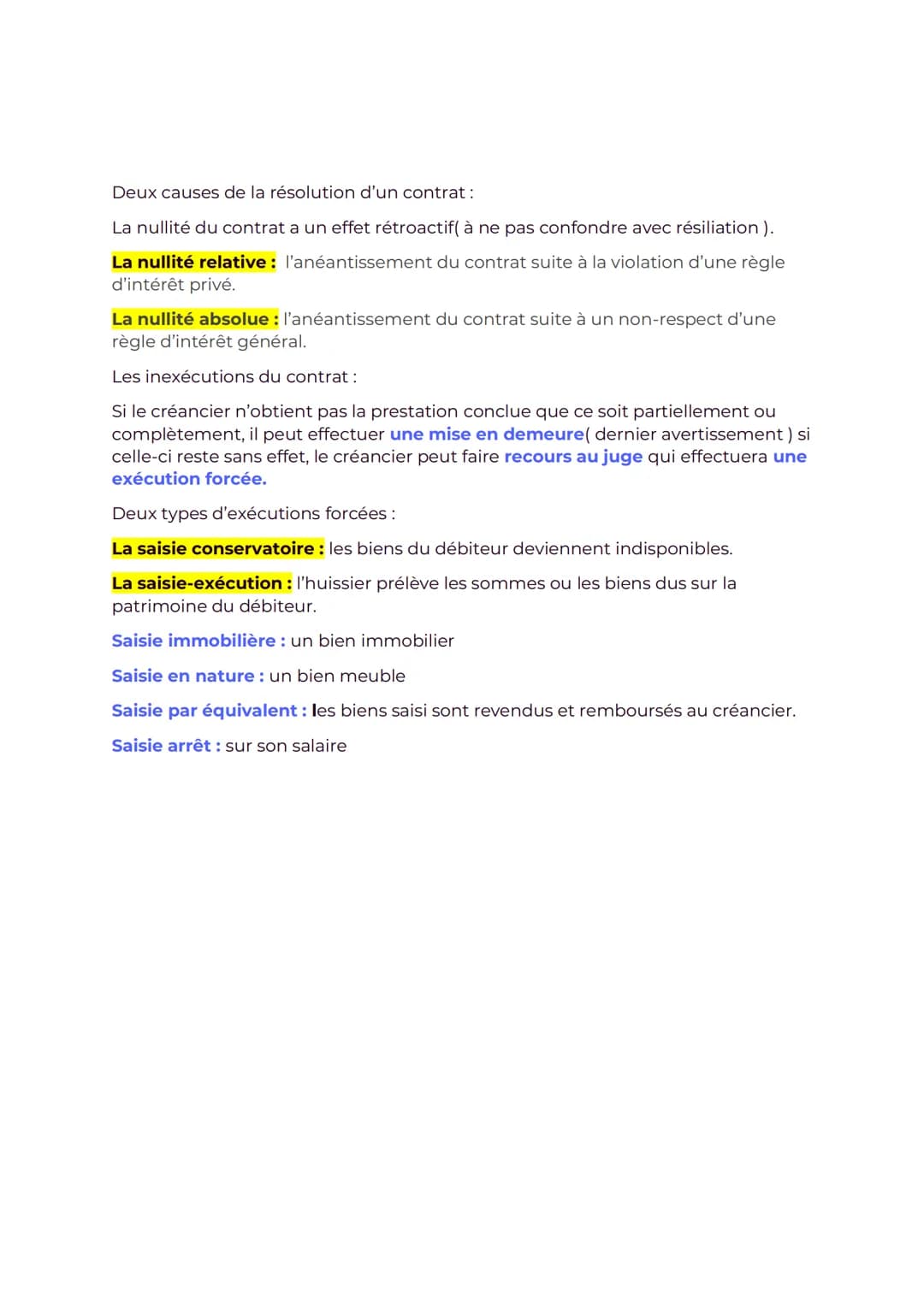 Le contrat
La liberté contractuelle, chacun est libre de contracter ou non, de choisir son
cocontractant et de déterminer le contenue et la 