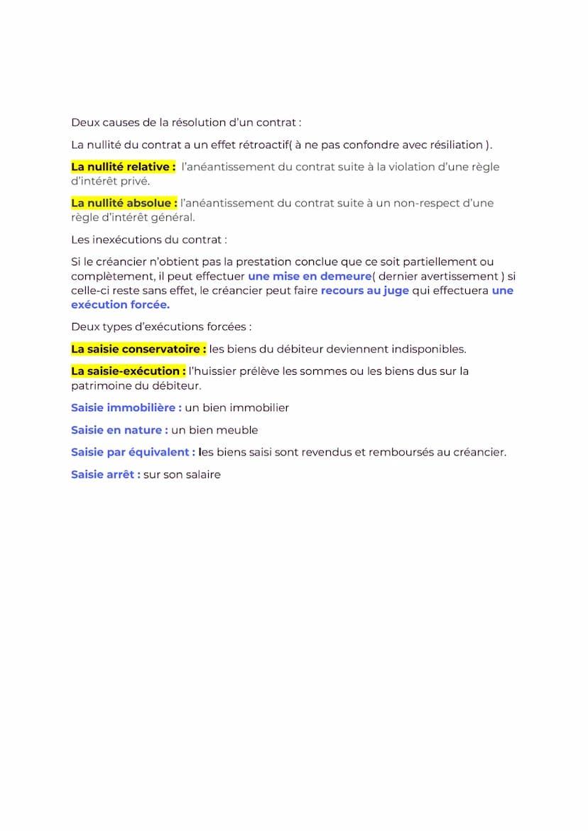 Le contrat
La liberté contractuelle, chacun est libre de contracter ou non, de choisir son
cocontractant et de déterminer le contenue et la 