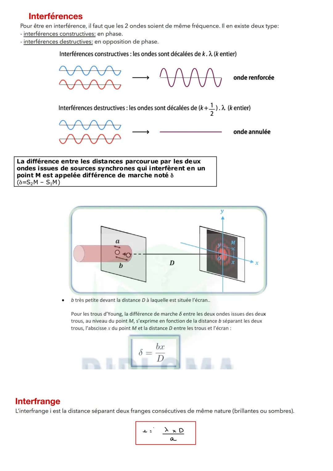 Intensité et niveau d'intensité sonore
Onde sonore: propagation d'une perturbation sans transport de matière mais avec transport d'énergie. 