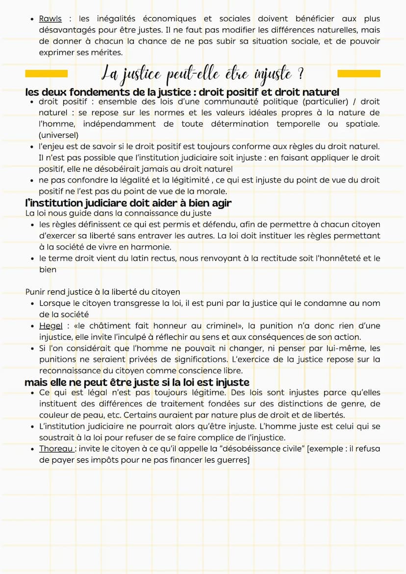 Philosophie
définitions
•
:
La justice
caractère de ce qui est juste par conformité
pouvoir judiciaire, ensemble des institutions qui font
a