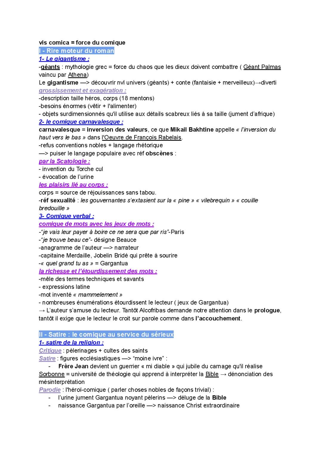 Les citations rigolotes et sérieuses de Gargantua