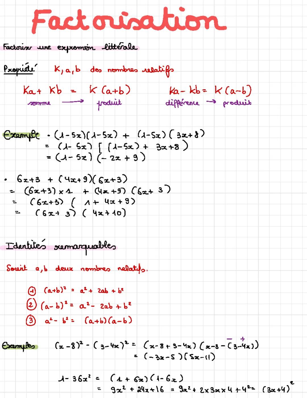 Découvre la Factorisation et les Formules Magiques !