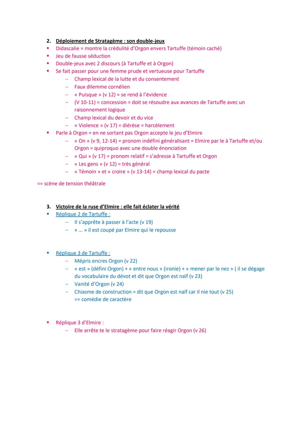 Introduction
Lecture Linéaire n°4 : Tartuffe (ACTE 4, SCENE 5-6)
Molière a fait de nombreuses comédies sérieuses :
Tartuffe faux dévots (esc