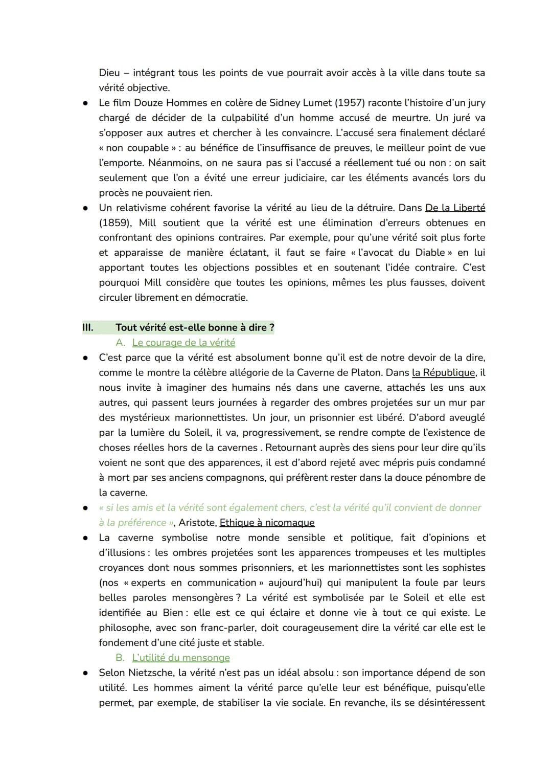 Citations :
<< la vérité est au fond du puits »>, Démocrite, Fragments : la vérité de toutes choses est
cachée derrière les apparences illus