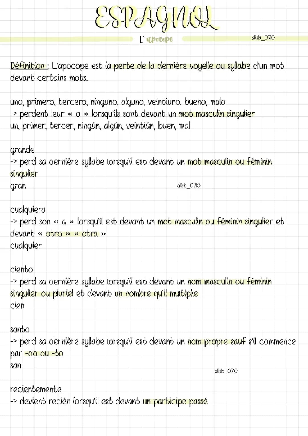 Découvre les Règles d'Apocope en Espagnol