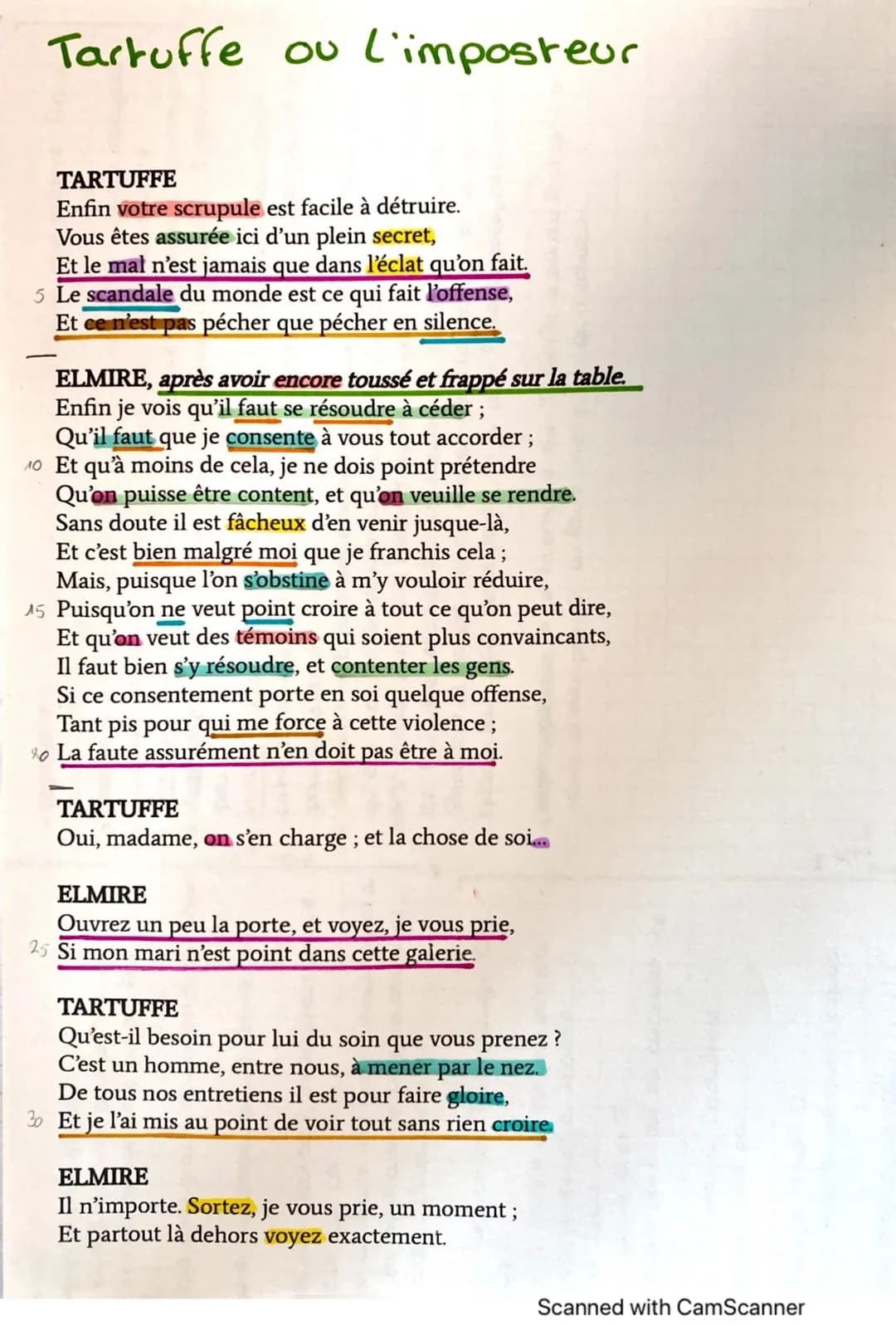 Tartuffe: Analyse Acte 4 Scène 5 et Résumé