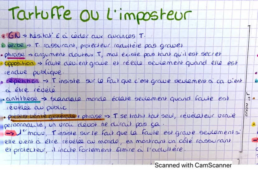 Tartuffe ou l'imposteur
TARTUFFE
Enfin votre scrupule est facile à détruire.
Vous êtes assurée ici d'un plein secret,
Et le mal n'est jamais