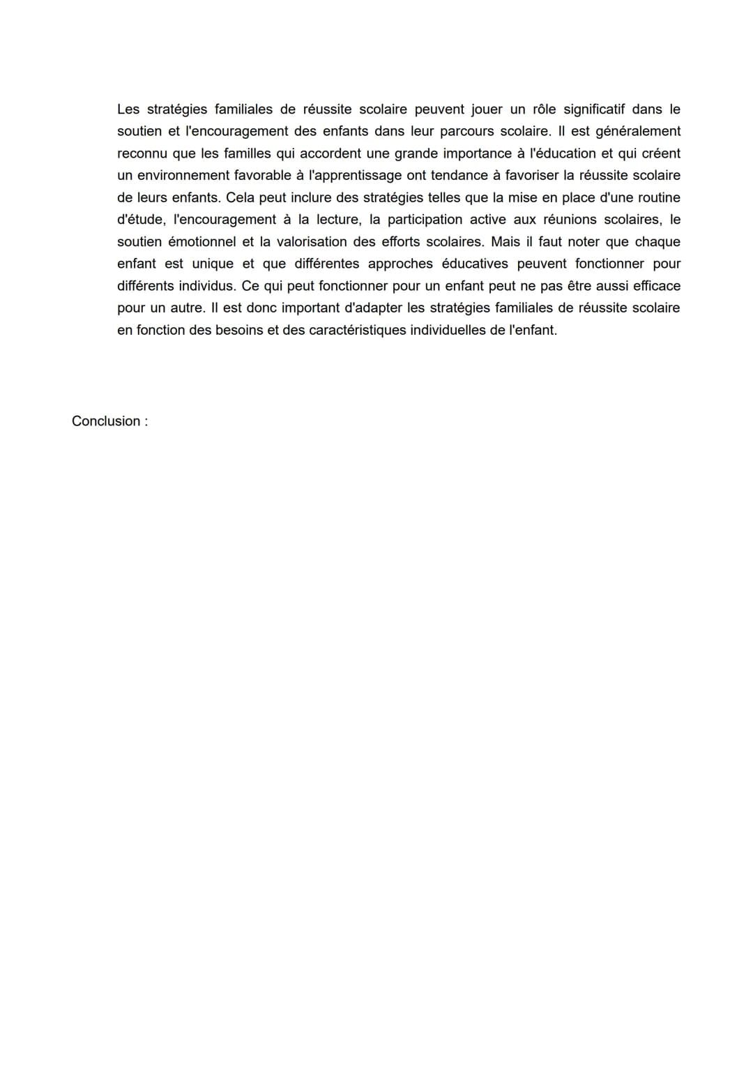 Les différentes configurations familiales sont-elles un déterminant pour expliquer la réussite ou
l'échec scolaire ?
Le lien entre la struct