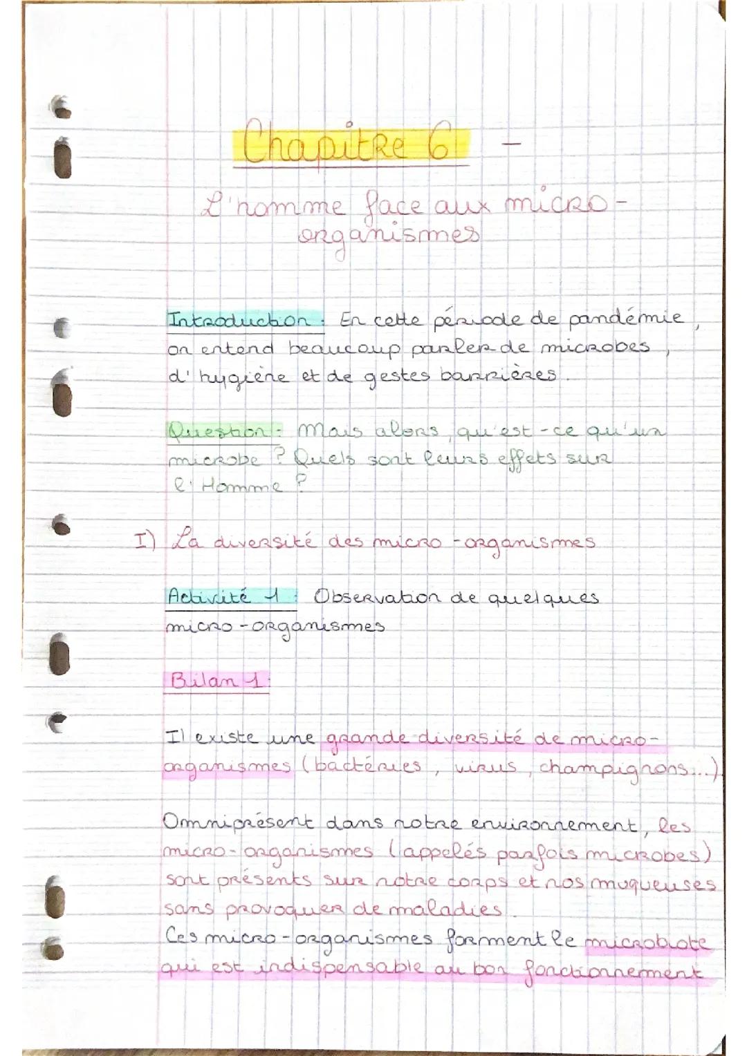 Micro-organismes (Cours Complet)