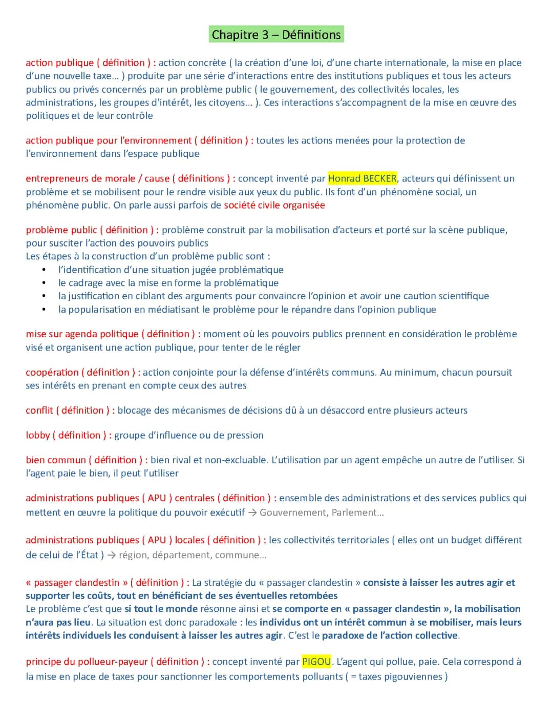 Quelle action publique pour l'environnement : définitions et exemples
