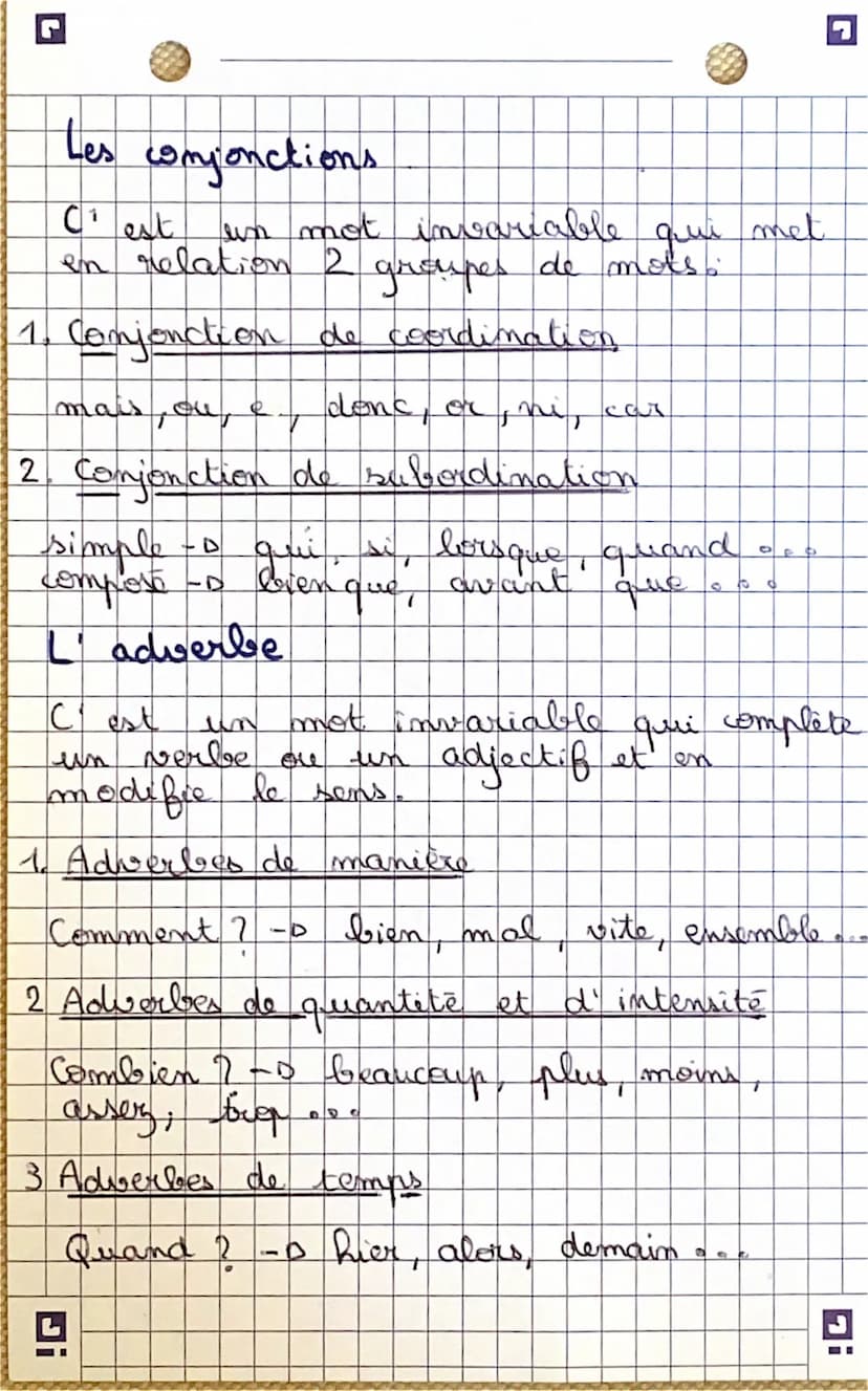 G
Les classes grammatical
8 classes grammatical :
Les nems
Res determinants
Les adjectifs
Les conjonctions
Les
pronoms
1. Res pronoms person