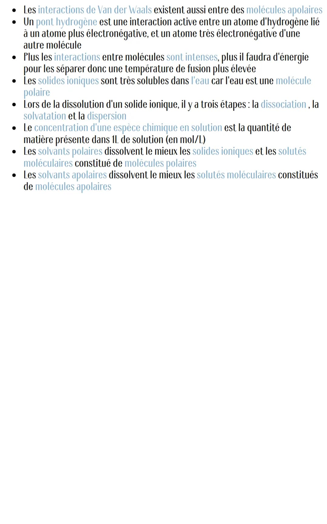 Chimie
Cohésion et dissolution de la matière
1. Cohésion d'un solide :
1. Cas d'un solide ionique :
Un solide ionique est constitué de catio