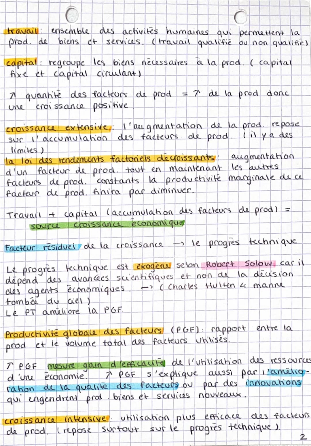 SES
Quels sont les sources et les
défís de la croissance
économique ?
chap 1
I. Qu'est-ce que la croissance économique et quelles sont ses
s