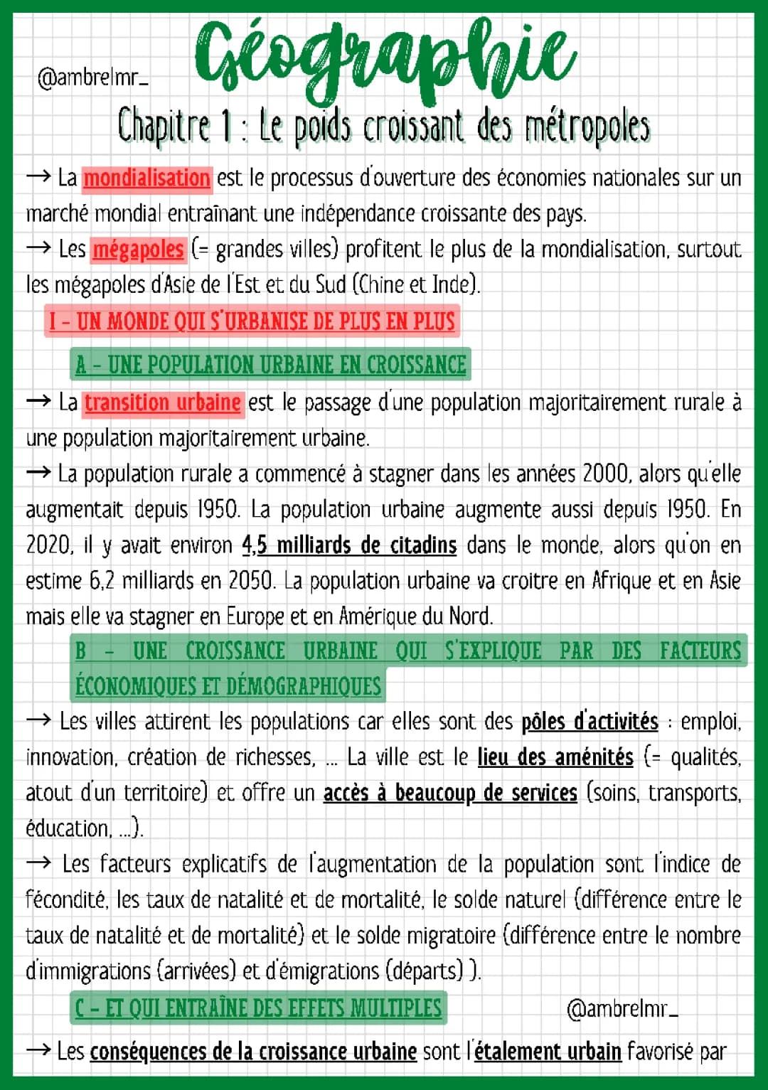 Le poids croissant des métropoles