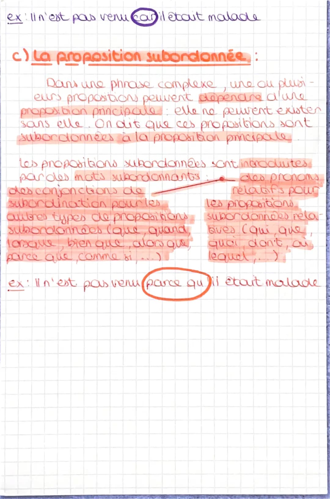 11
(11)
la phrase complexe :
LA PHRASE SIMPLE
ex: il n'est pas venu
une seule position R
LA PHRASE COMPLEXE
trois types de
juxtaposée
propos