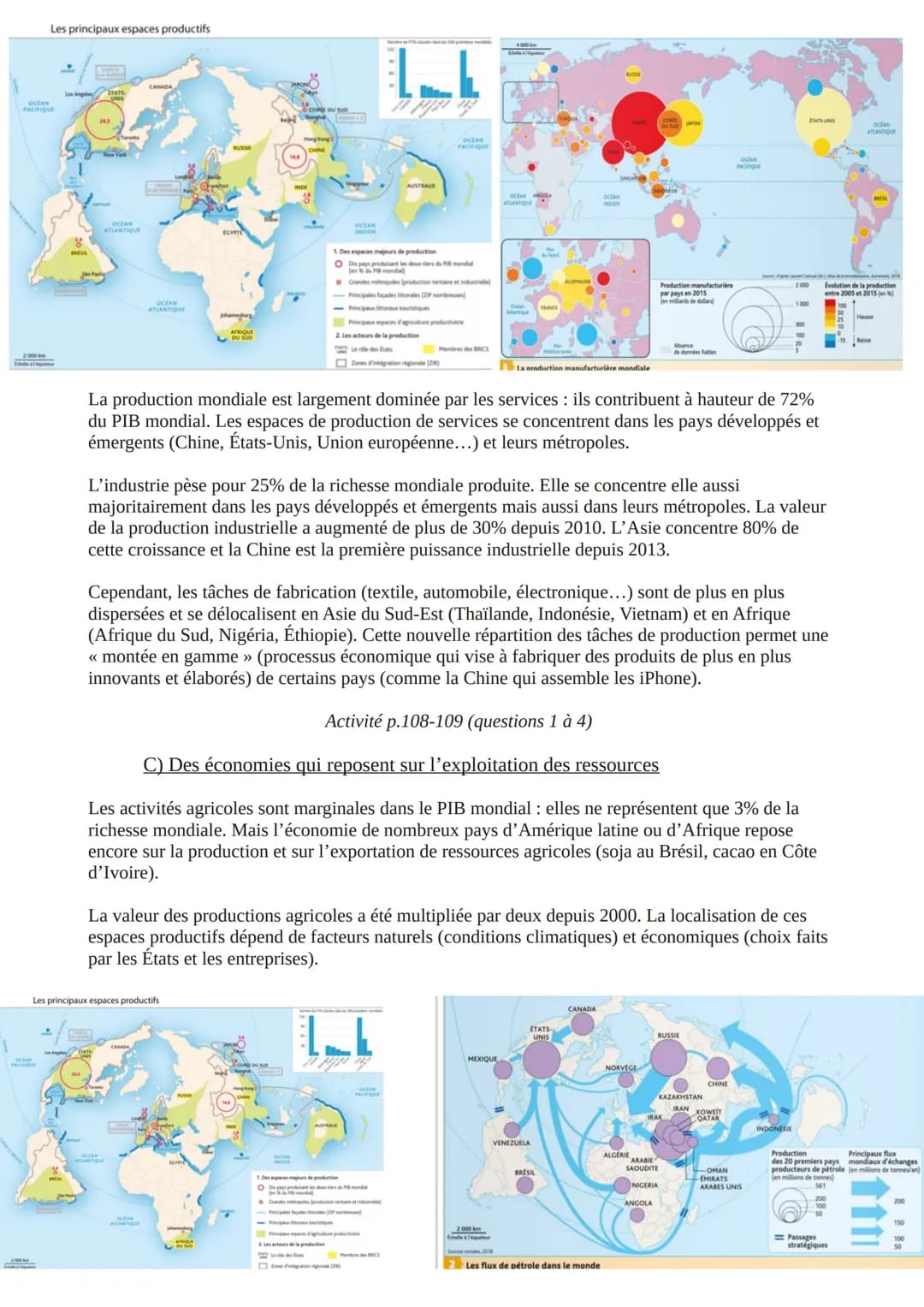 Les espaces de production dans le monde, une diversité
croissante
Severen, Allemag
RIAVAJAVAGATA
enkrad | Zaiendani
. Plusieurs dimensions s