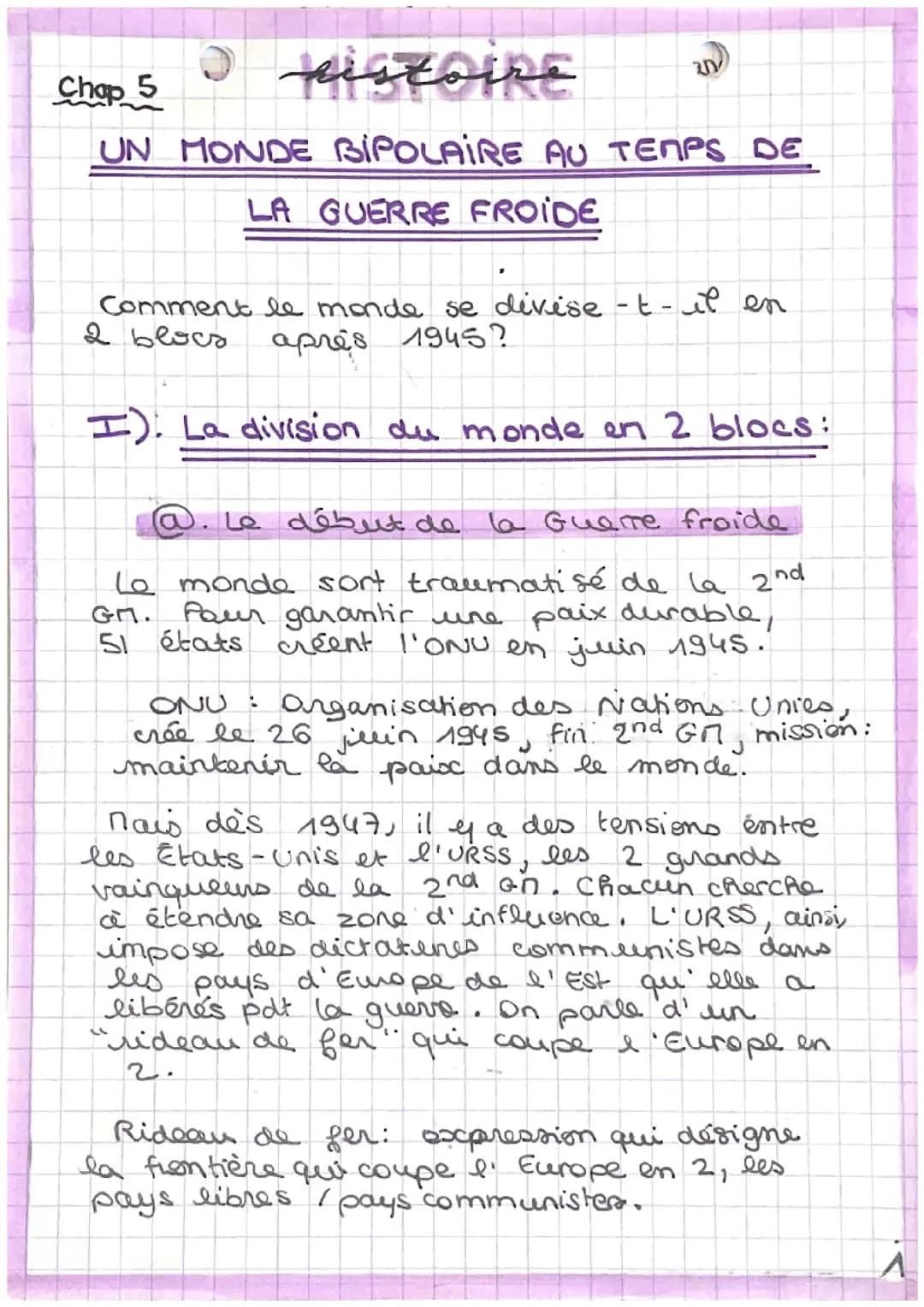 Guerre froide, 1945-1989