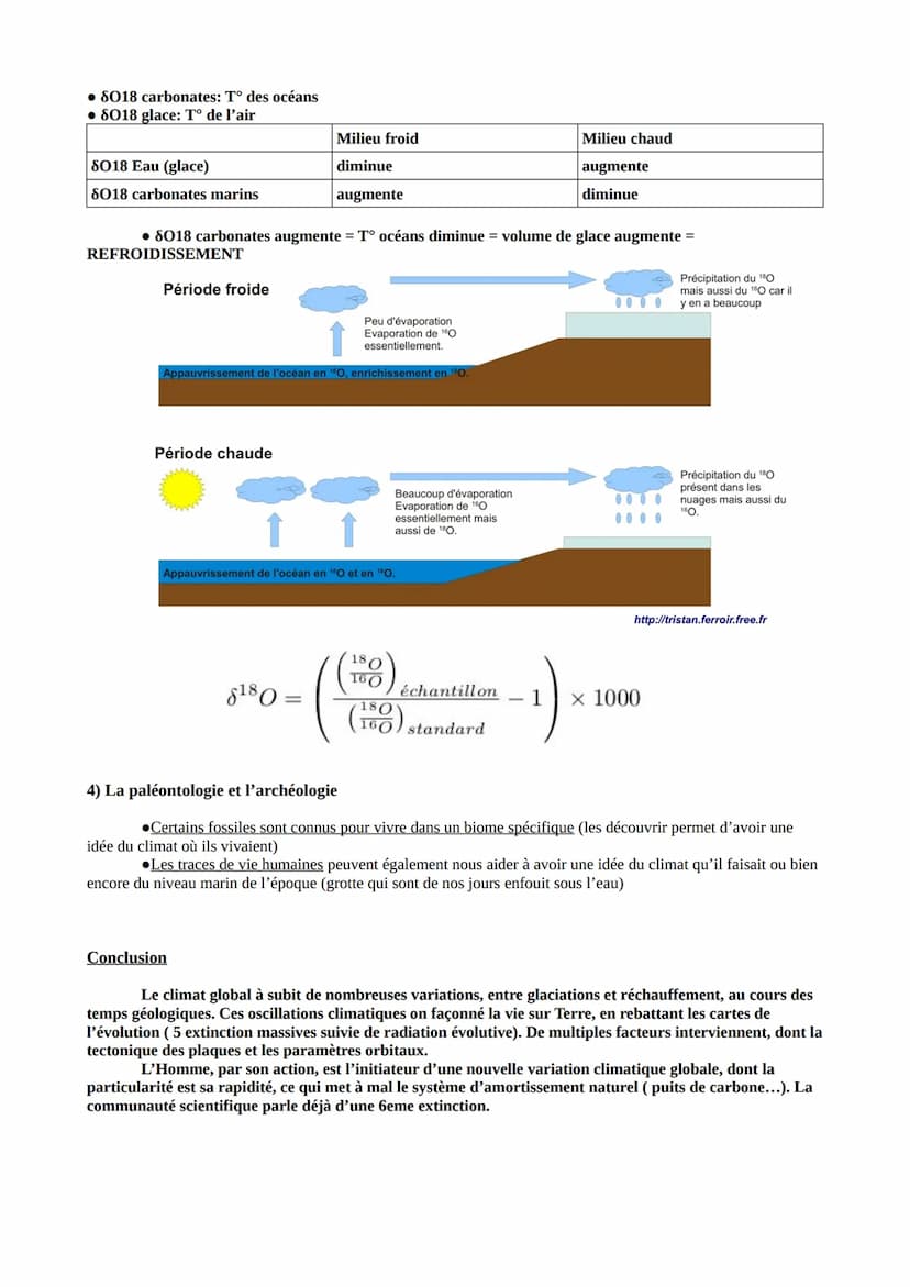 RECONSTITUER ET COMPRENDRE LES VARIATIONS CLIMATIQUES PASSÉES
FRISE:
I- Ces variations climatiques s'expliquent par 4 causes:
1) La tectoniq