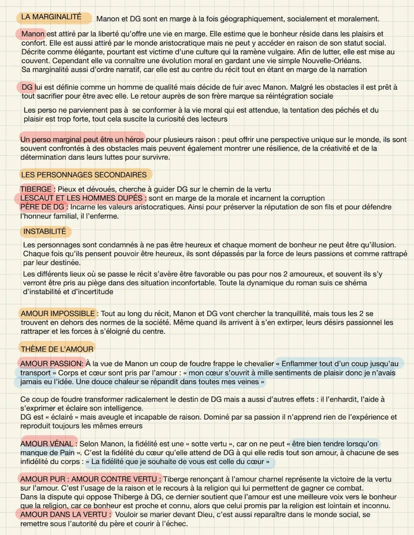 CONTEXTE HISTORIQUE
MANON LESCAUT
LIBERTINAGE D'IDÉES : mise en question de la religion ou des valeurs sur lesquelles repose la société
^ DE