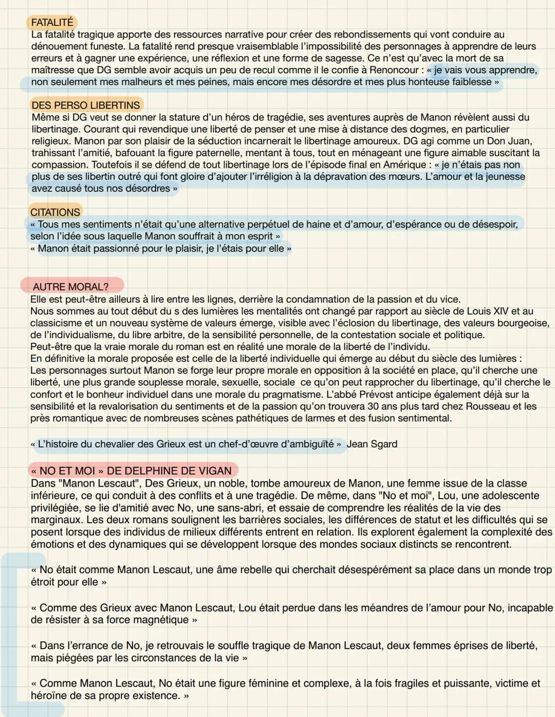 CONTEXTE HISTORIQUE
MANON LESCAUT
LIBERTINAGE D'IDÉES : mise en question de la religion ou des valeurs sur lesquelles repose la société
^ DE