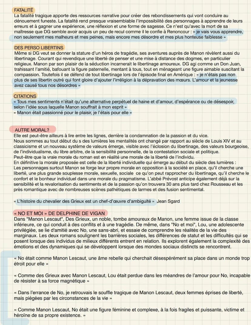 CONTEXTE HISTORIQUE
MANON LESCAUT
LIBERTINAGE D'IDÉES : mise en question de la religion ou des valeurs sur lesquelles repose la société
^ DE