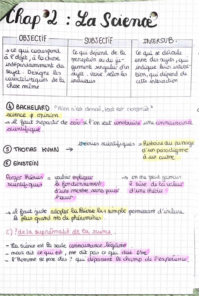 Chap 2: La Sciena
ICONCEPTUALISATION
1) Sciences formelles
LA LOGIQUE
syllogisme majeure
mineure
conclusion
• me s'interesse qu'à la validit