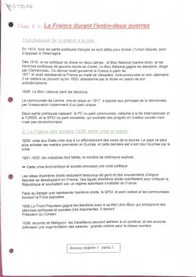 Know La France durant l’entre-deux guerres  thumbnail
