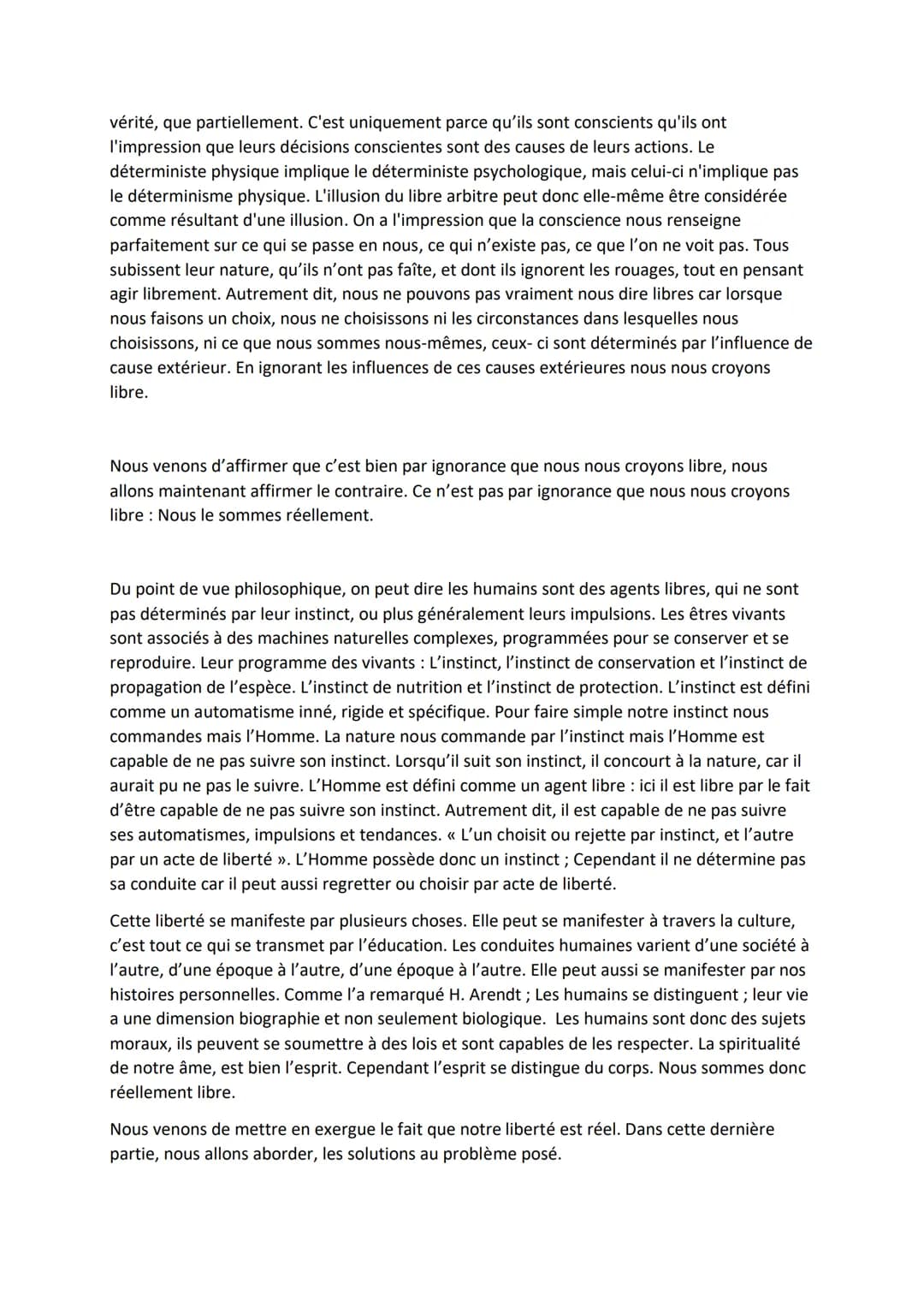 EST PAR EST PAR IGNORANCE QUE NOUS NOUS CROYONS LIBRE?
Si nous n'ignorions pas les causes et limites extérieurs, nous ne pourrions pas faire
