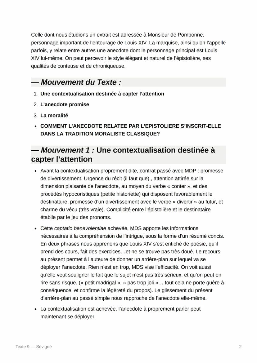 
<p>Madame de Sévigné est une auteure célèbre pour sa correspondance, notamment adressée à sa fille, mais également à d'autres destinataires