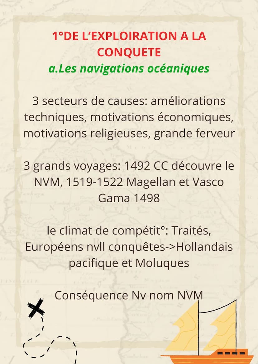 L'Atlantique
+
Caravelle: navire dont la forme lui permet
d'avancer en haute mer
Evangéliser: convertir au christianisme
Civilisations préco