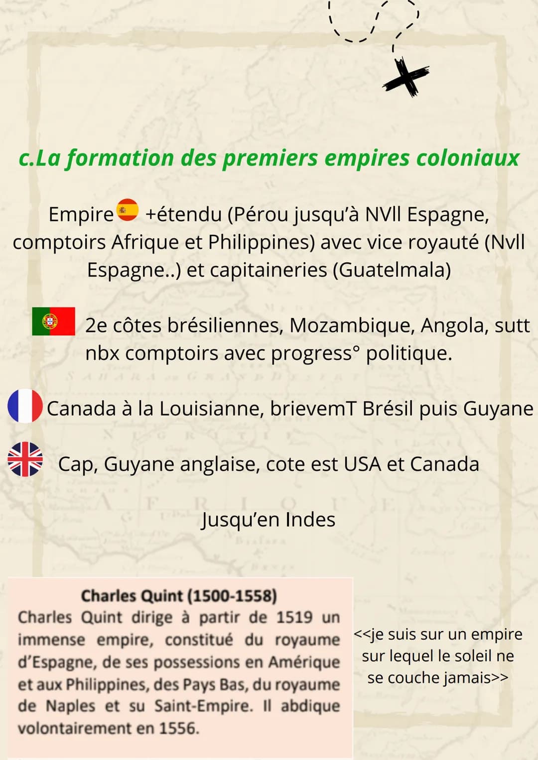 L'Atlantique
+
Caravelle: navire dont la forme lui permet
d'avancer en haute mer
Evangéliser: convertir au christianisme
Civilisations préco