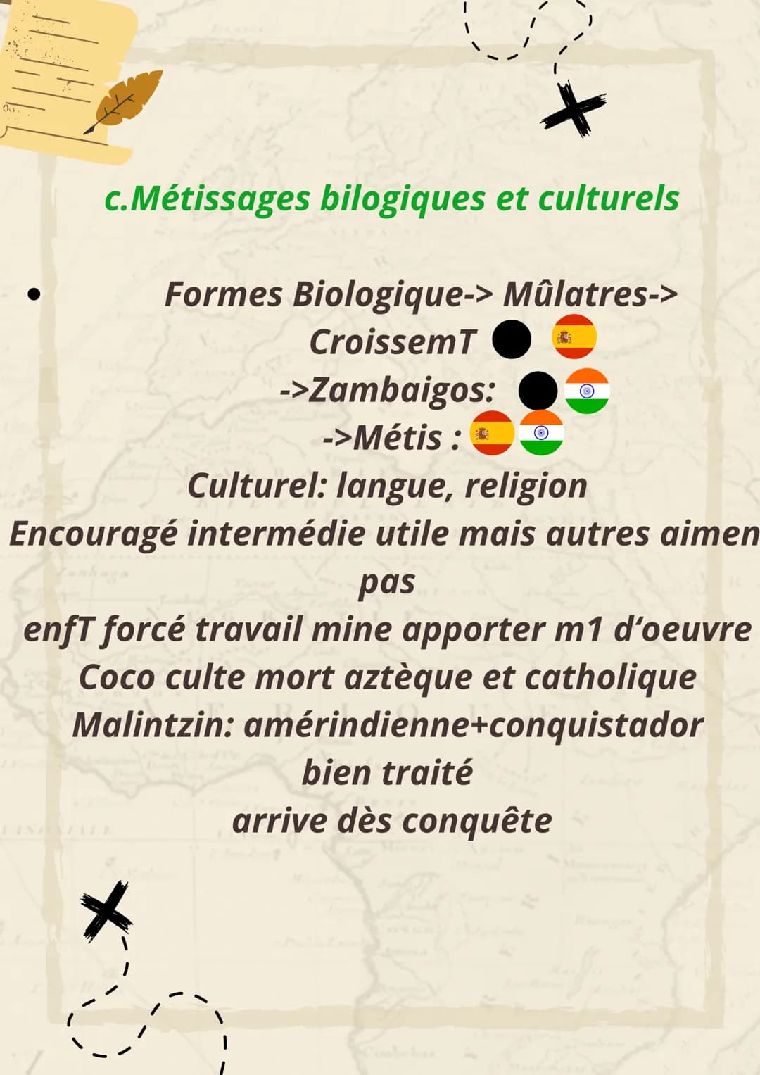 L'Atlantique
+
Caravelle: navire dont la forme lui permet
d'avancer en haute mer
Evangéliser: convertir au christianisme
Civilisations préco
