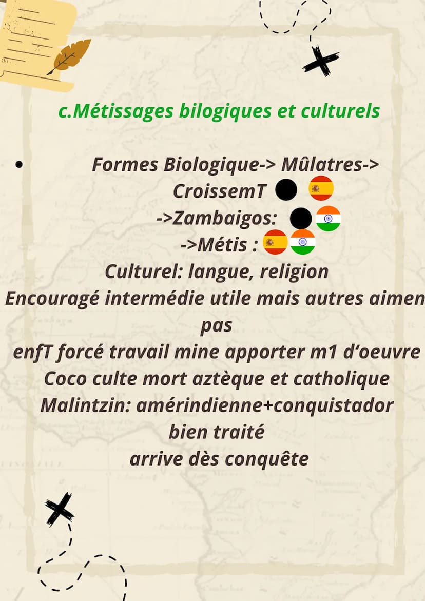 L'Atlantique
+
Caravelle: navire dont la forme lui permet
d'avancer en haute mer
Evangéliser: convertir au christianisme
Civilisations préco