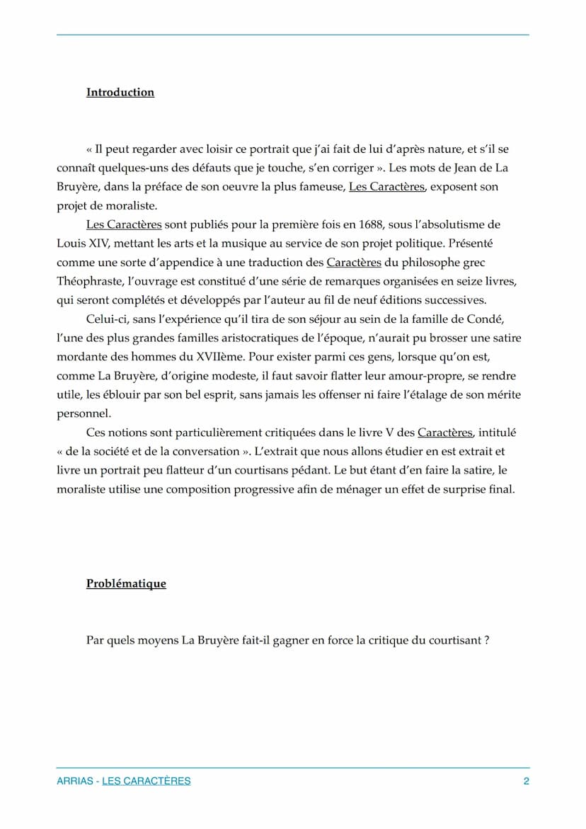 Arrias
Livre V - << De la société et de la conversation >> - 9
Jean de La Bruyère - Les Caractères
Arrias a tout lu, a tout vu, il veut le p