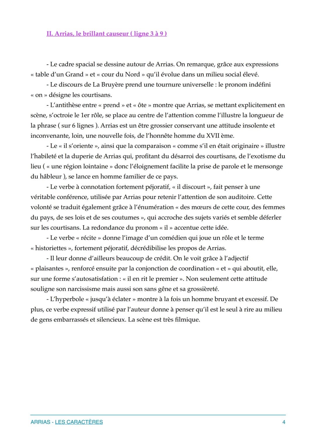 Arrias
Livre V - << De la société et de la conversation >> - 9
Jean de La Bruyère - Les Caractères
Arrias a tout lu, a tout vu, il veut le p