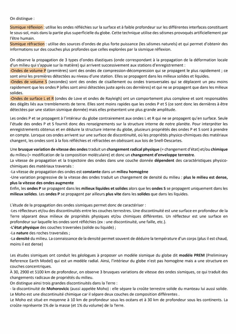 SVT: Chapitre 2
I. Surface terrestre
Topographie terrestre: met en évidence l'existence de 2 grands domaines distincts
Domaine / croute cont