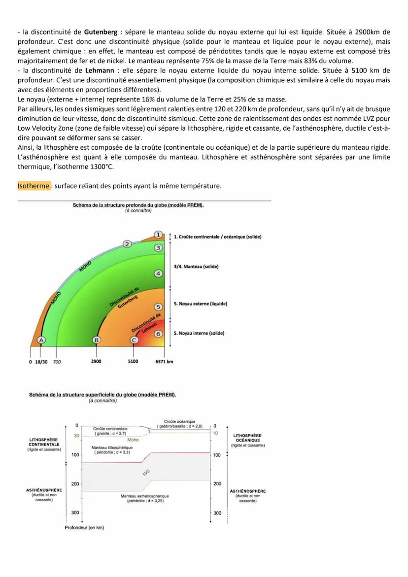 SVT: Chapitre 2
I. Surface terrestre
Topographie terrestre: met en évidence l'existence de 2 grands domaines distincts
Domaine / croute cont